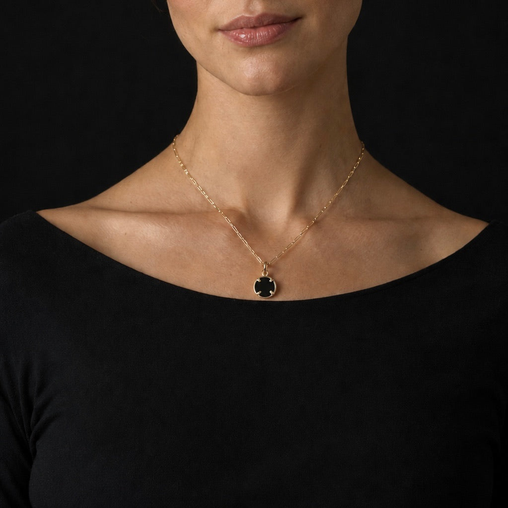 Collar Hilde Dorado Reversible