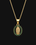 Collar Virgen de Guadalupe Disa Verde