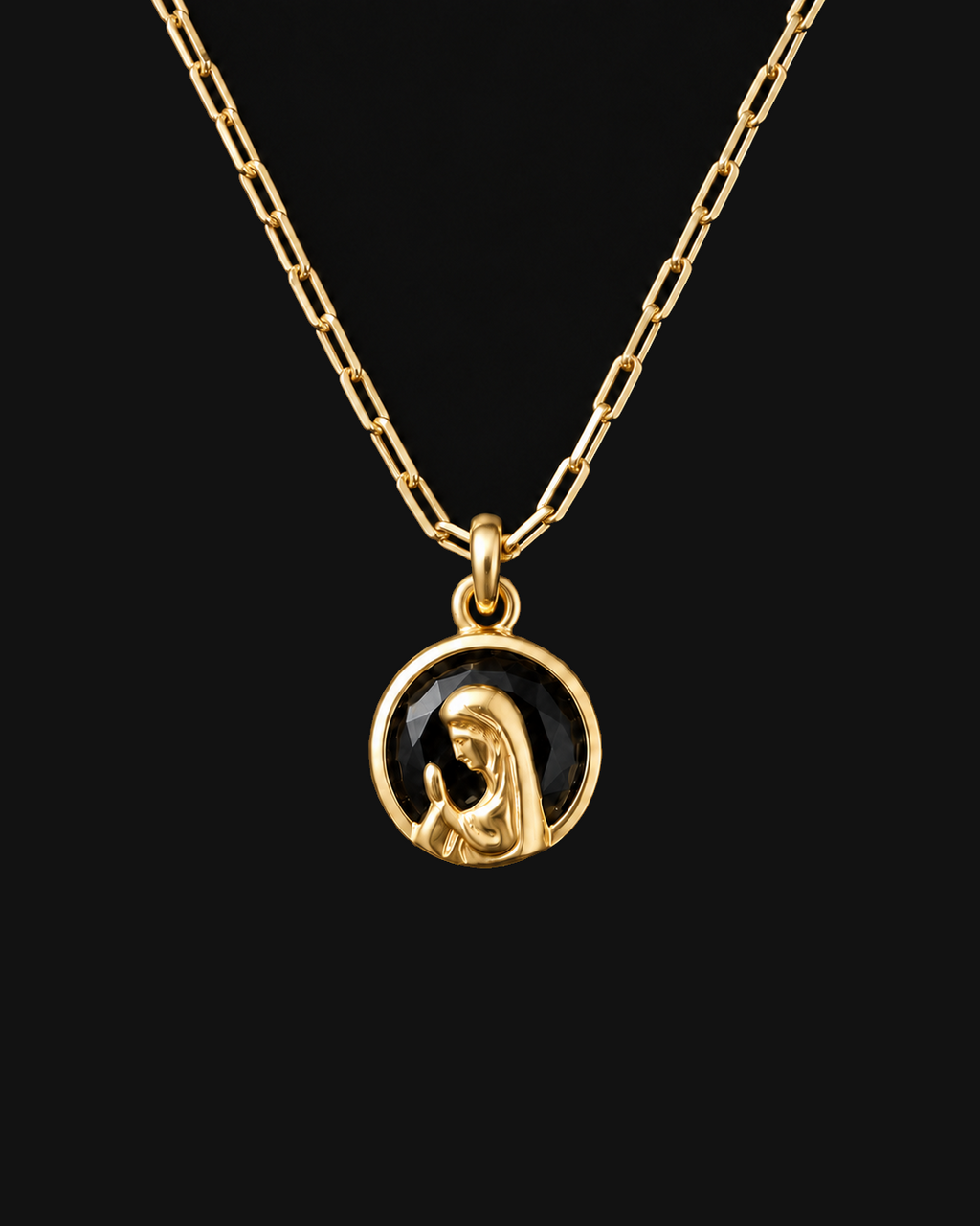 Collar Hilde Dorado - Virgen de Guadalupe