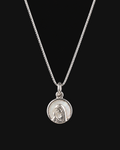 Collar Hilde Plateado - Virgen de Guadalupe