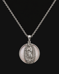 Collar Mira Plateado - Virgen de Guadalupe
